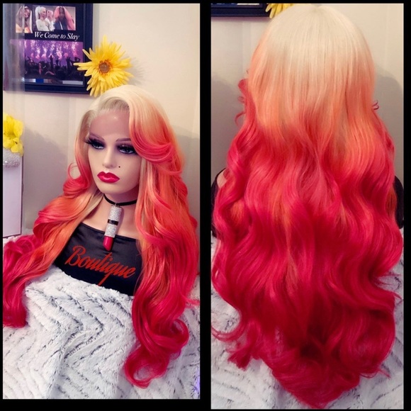 Human Hair Blended lace front wig main image 10